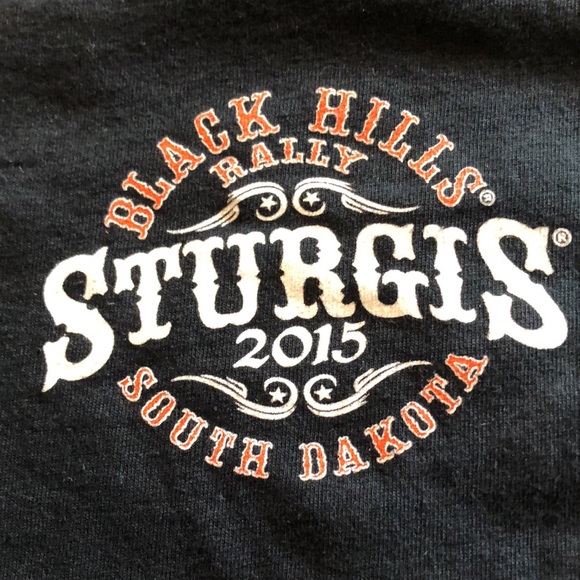 Sturgis Other - 75th anniversary Black Hills rally Sturgis 2015 motorcycle run  XL Tee T shirt